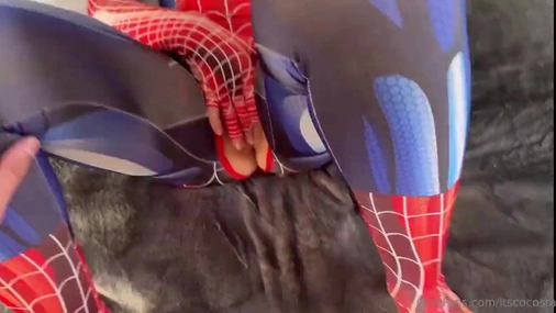 Coco_Koma POV Sextape in Hot Spider Girl Cosplay