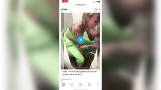 Kattpaow Blowjob in Airport with Cumshot in mouth
