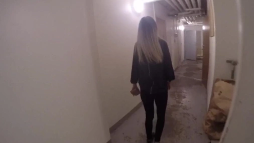 Swedish Babe Fucked in Laundry Room & swallows everything