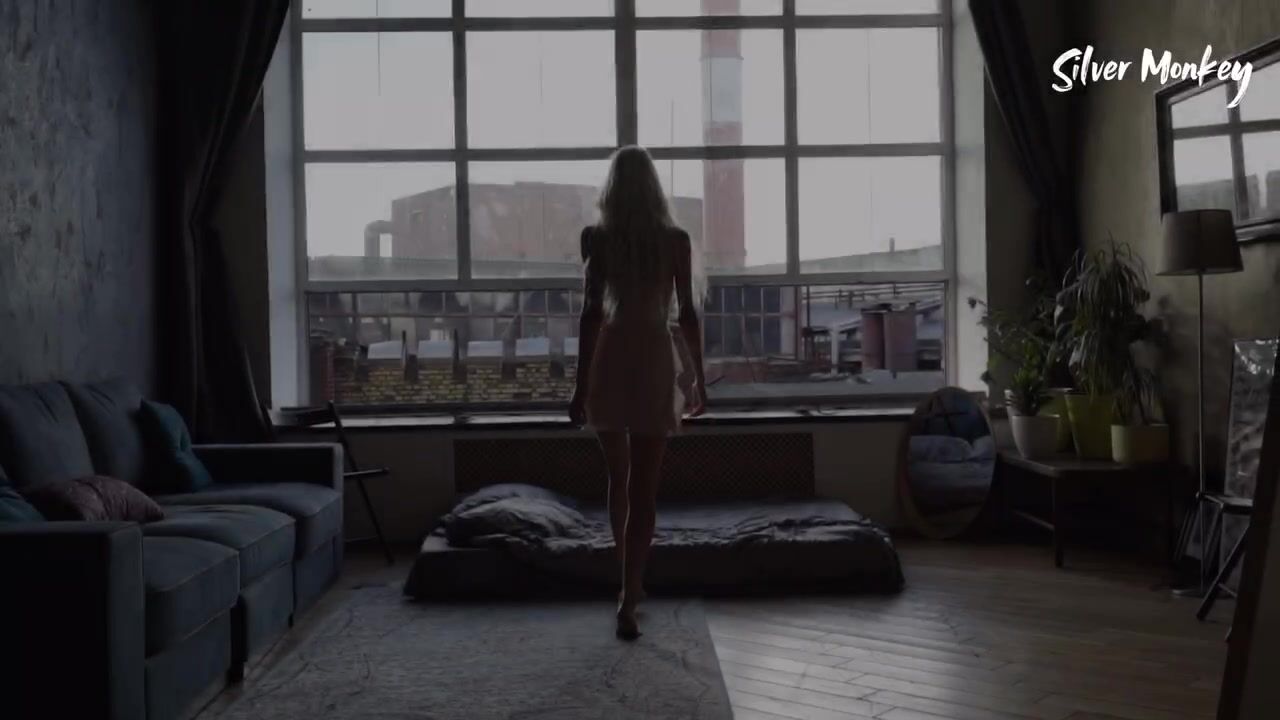 Blonde Alina Gorohova Topless In The Living Room