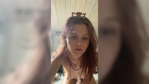 Gorgeous Swedish Girl with Small Tits Masturbating on Webcam