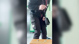 Swedish Amateur Changing Clothes at work