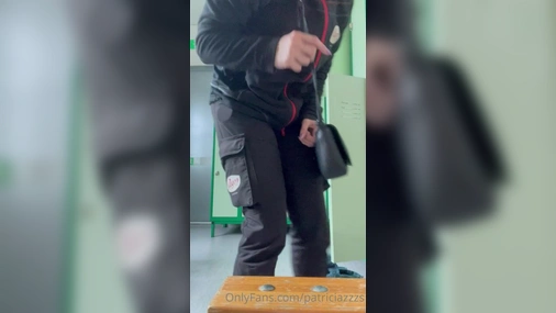 Swedish Amateur Changing Clothes at work