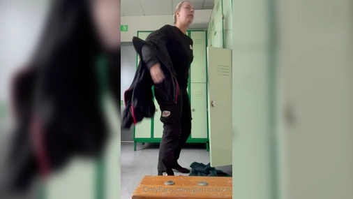 Swedish Amateur Changing Clothes at work