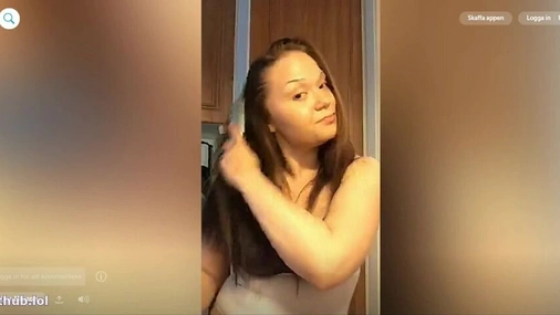 Drunk Swedish Girl Strips on Periscope Live