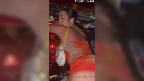 Tana Mongeau Licking Pussy in Nightclub