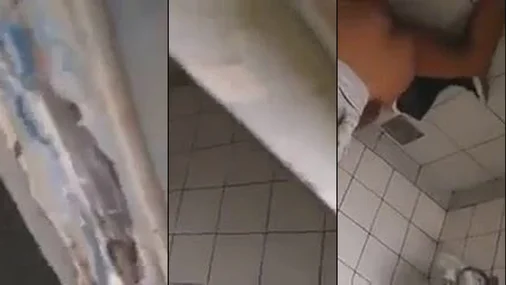 Luder taget i at ride en fremmeds pik på badeværelset
