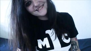 Cute Emo Girl Giving a Hot JOI