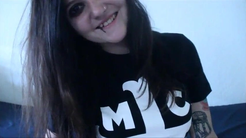 Cute Emo Girl Giving a Hot JOI