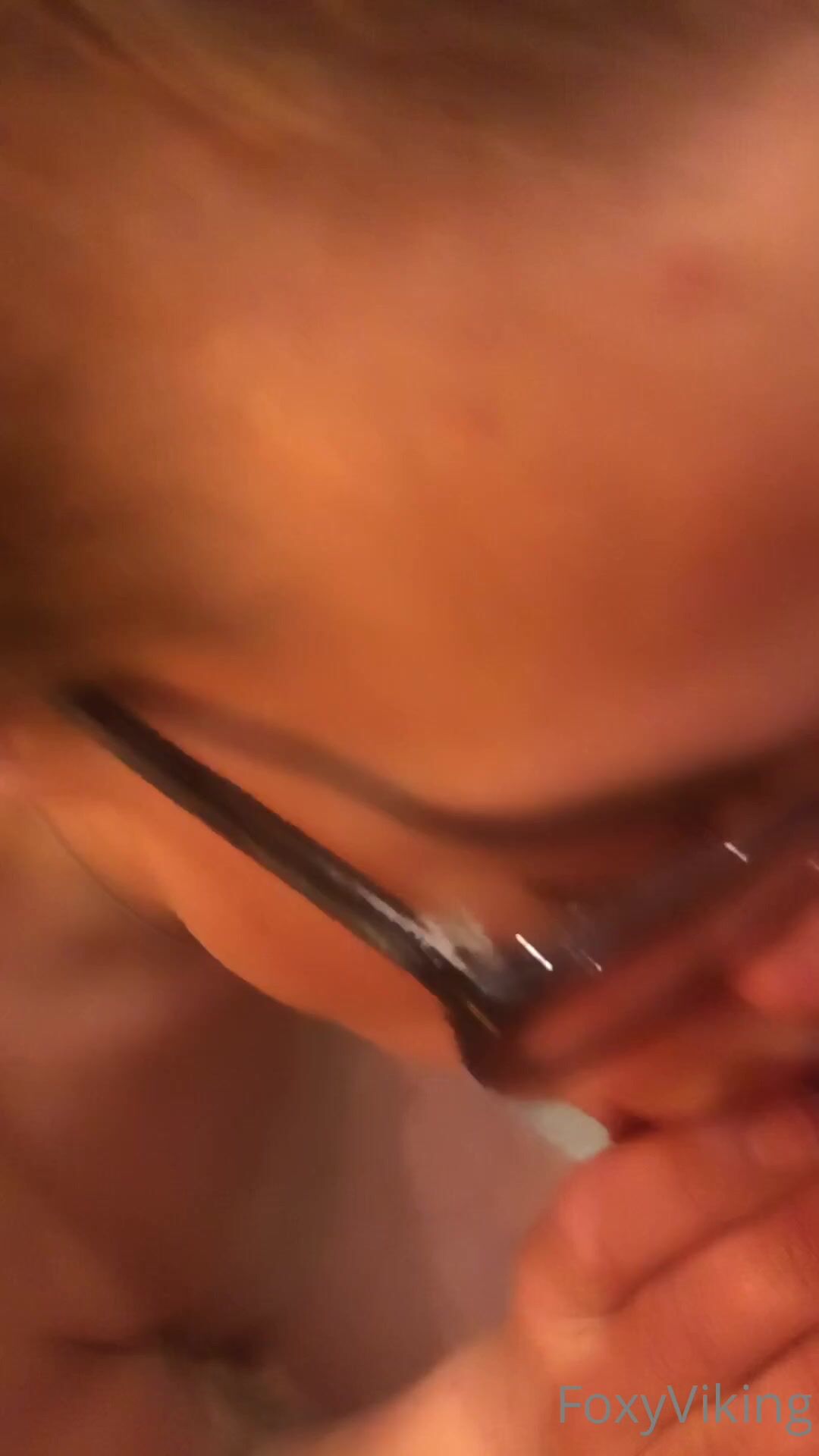 Hot Swedish Wife with Glasses Sucking Dick