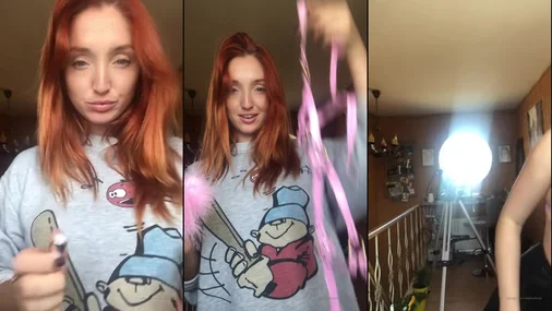RedFoxOfficial Riisuutuminen ja tiukan pillun masturbointi