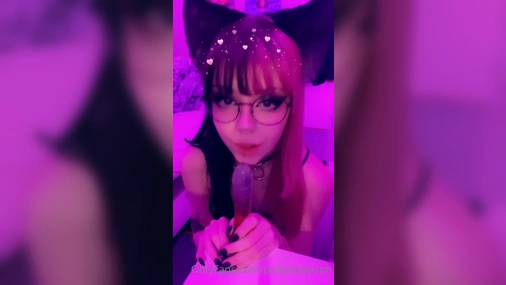 Swedish Pickyerpoison dildo blowjob Part 2