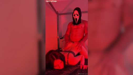 Katie Rain Gets Fucked Doggystyle by Ghostface