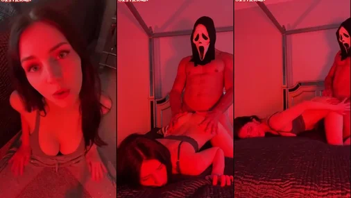 Katie Rain Gets Fucked Doggystyle by Ghostface