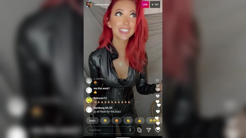 NalaFitness Chatting With Fans in Instagram Livestream