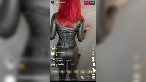 NalaFitness Chatting With Fans in Instagram Livestream