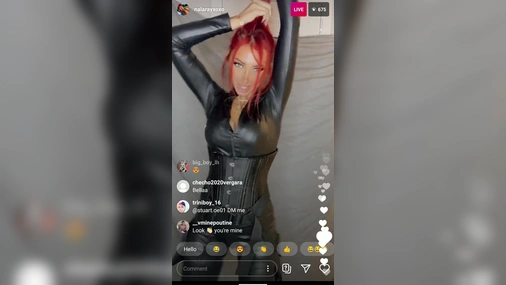 NalaFitness Chatting With Fans in Instagram Livestream