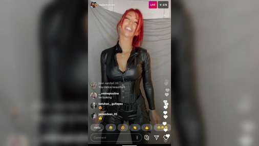 NalaFitness Chatting With Fans in Instagram Livestream