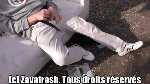 Real French Hotwife Zavatrash Sucking Strangers in Public