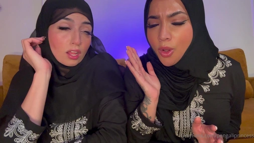 Yasmina Khan - Horny Hijab Girls Masturbating With Dildos