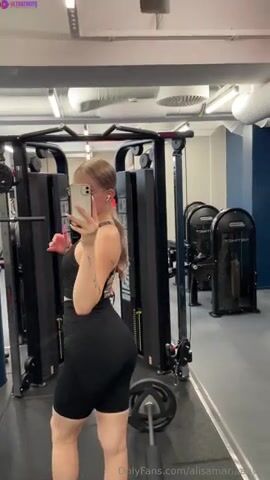 Finnish Alisamaria Risky Gym Masturbation