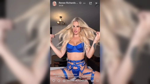 Brennah Black topless in a onlyfans show