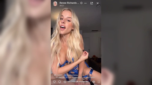 Brennah Black topless in a onlyfans show