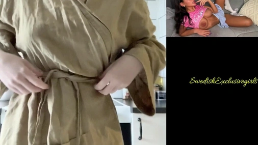 Swedish Babe Matilda Flashing her big natural tits