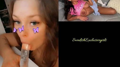 Swedish Babe Tindra Imhauser Filter Blowjob on dildo