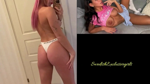 Swedish Pink Haired Ida Olofsson showing her tight naked tattooed body