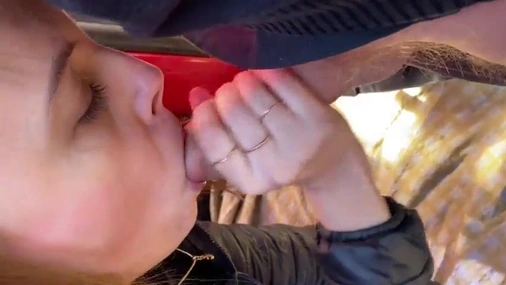 Danish Nicole used like a sex toy in public