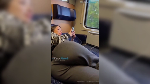 Karol Rosado - Rough Doggystyle with Stranger on Train