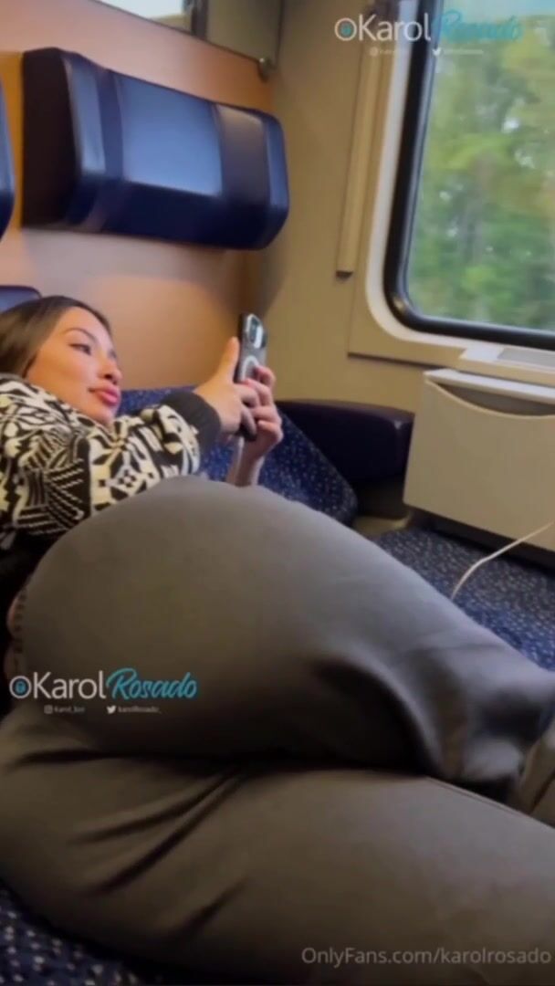 Karol Rosado - Rough Doggystyle with Stranger on Train