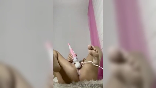 Norwegian MissAndersen pussy masturbation with vibrators