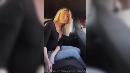 Swedish Cuteinnocent car masturbation and blowjob