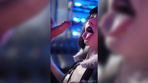 Cosplayer Little Emo Kittens Getting Deep Cumshot in Pussy