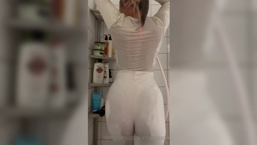 Swedish Alma Olsson in shower