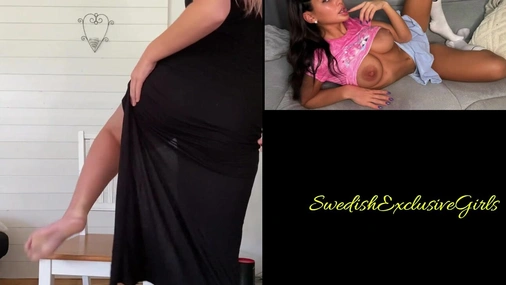 Swedish Tattoed Pink Haired Ida Olofsson striptease
