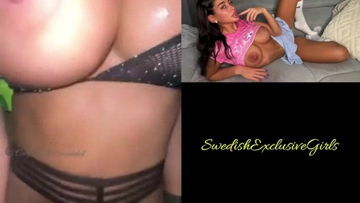 Scandidoll Sextape & Cumshot on huge tits