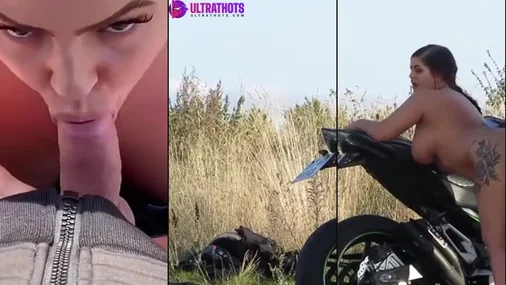Die fette dänische Schlampe Megan Holst beim Ficken im Freien