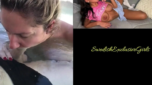 Swedish Milf Bella Blowjob & Tittyfucked in a Jacuzzi