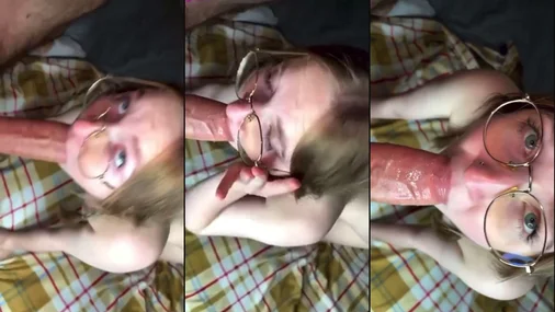 Schwedisches Mädchen lutscht einen Schwanz