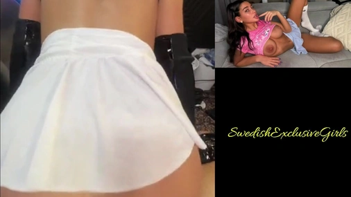 ScandiDoll Handjob Tittyfucks & Rides A Big Dick Then getting Cumshot On Her Big Tits