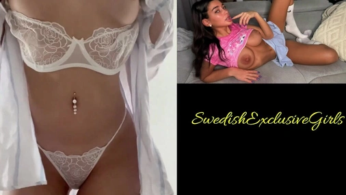 Danish Babe Vanessa Johansen teasing with her big tits