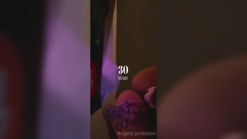Angela Jonasson creamy pussy masturbation