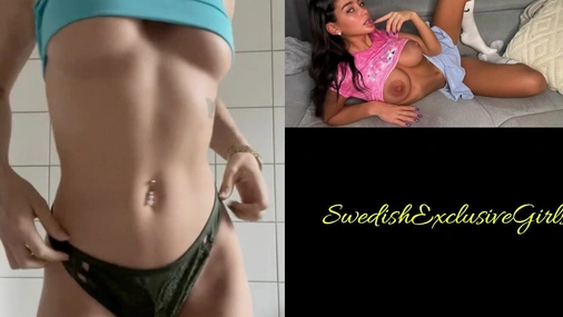 Danish Babe Vanessa Johansen Shows Her Big Naked Ass & Tits Striptease