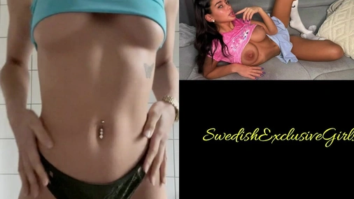 Danish Babe Vanessa Johansen Shows Her Big Naked Ass & Tits Striptease
