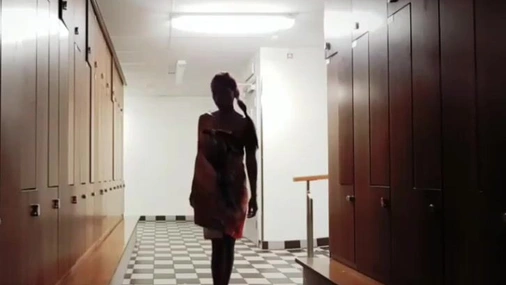Angela Jonasson on changing room