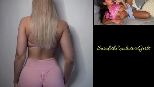 Swedish Babe LinnyNova Slaps & Shakes her big ass