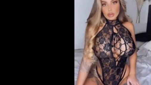 Swedish Anna-Lisa Herascu Sexy Striptease & Tight Horny Pussy Masturbation